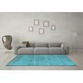 thumbnail image 3 of Ahgly Company Indoor Rectangle Oriental Light Blue Industrial Area Rugs, 7' x 9', 3 of 4