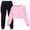 A105-Pink, variant on Gibobby Girls Outfits 2 Piece Crew Neck Short Sleeve Patchwork Tops And Skirts Set Breathable Sprotswear Summer Girls Clothes Set(8-10 Years,Red)