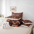 thumbnail image 6 of Homewish Vintage Fungus Plant 7-Piece King Bedding,Wild Mushrooms King Bed in a Bag,Brown,Halloween Reversible, 6 of 8