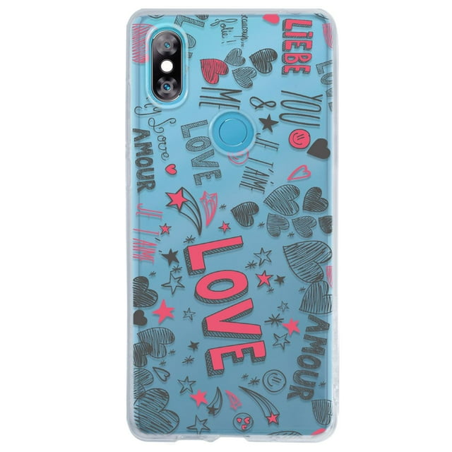 Funda Para Xiaomi Mi MiX 3 Corazones Love, Uso Rudo, InstaCase Protector para Xiaomi Mi MiX 3 Antigolpes, Case Corazones Love