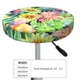 thumbnail image 4 of Naloa Watercolor Blooming Cactus Round Bar Stool Cushion Cover 12-14 inch, Fits Kitchen, Office, Restaurant Chairs - 14 inch, 4 of 7