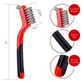 thumbnail image 2 of Set de cepillos de alambre Lavaxon de 3 piezas, nylon, latón y acero inoxidable, 18 cm, 2 of 7