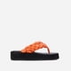 thumbnail image 1 of Zapatillas de tacón inclinado de una línea para mujer, novedad de verano, informales, a la moda, para exteriores Wmkox8yii hj789, 1 of 6