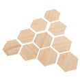 thumbnail image 1 of Posavasos De Natural, Posavasos De Sin Acabar, Rebanadas De Formas Hexagonales Para Bebidas, Vino / Copas / Artesanía D Macarena Piezas de artesanía de madera, 1 of 7