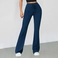 thumbnail image 5 of Winter Fleece Lined Yoga Pants, High Waisted Loose Fit Thermal Lounge Pants Trousers, Casual Long Sweatpants with Pockets, Warm Workout Gifts for Women | Sopatenor,Navy XS, 5 of 9