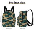 thumbnail image 2 of Green Gold Leopard Glitter Fabric Small Backpack Cute Mini Backpacks For Woman Lightweight Daypacks, 2 of 8