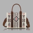 thumbnail image 3 of Bolso Mano Bohemio para Mujer Lona Viajes Al Aire Libre (Beige) 2 Uds., 3 of 7