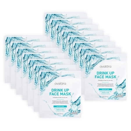 Avatara Drink Up Face Mask Multi Pack, 15 ct