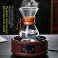 thumbnail image 6 of HOTWINTER Pour Over Glass Coffee Maker, Glass Coffee Dripper with Wooden Collar and Metal Filter, 6 of 6