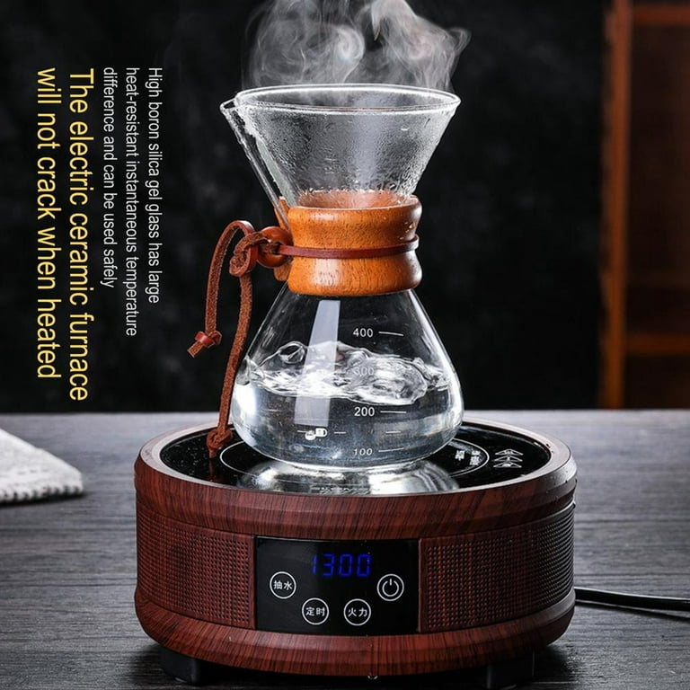  Pour Over Coffee Maker with Stainless Steel Filter,  Borosilicate Glass Carafe Manual Coffee Dripper Brewer with Handle, No  Paper Filters Needed Hand Drip Coffee Maker (13.5 OZ for 3 Cups) 