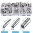 thumbnail image 3 of 200 Pieces Splicing Non-insulated Wire Connectors Crimps with Welder Sleeve Cable Terminals Storage Box Welding Soldering Terminal for Home Professional, 3 of 8