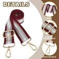 thumbnail image 3 of Uxcell Purse Strap Wide Shoulder Strap Adjustable Crossbody Bag Straps Universal Replacement Deep Red, 3 of 6
