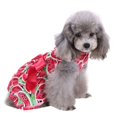 thumbnail image 3 of Chien Robe d'Été Modèle Pastèque Robes Vêtements avec Bowknot Robe Sans Manches Cool pour Chien Chien Chat Animal de Compagnie, 3 of 7
