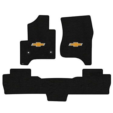 Lloyd Mats Custom Fit Floor Mats for Chevy Silverado 1500 Crew Cab 2014-2018 LogoMat 3Pc Set Charcoal