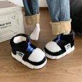 thumbnail image 4 of Zapatillas de algodón de conejo para mujer, zapatos cálidos de invierno con forro de felpa, zapatilla de interior con plataforma para parejas, botas altas para la nieve, zapatilla de casa para hombre, 4 of 5