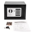 thumbnail image 1 of Cajas Fuertes Pequeñas Caja Electrónica Digital de Acero Negro, Tipo de Cerradura con Teclado y Llave Zimtown caja fuerte, 1 of 21