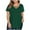 Army Green, variant on Timegard Womens Tops Plus Size V Neck Drop Shoulder Comfy Solid Color Tee Shirts Summer Casual Tops
