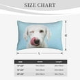thumbnail image 6 of Bingfone Puppy Licks Nose Standard Size Pillowcase, Long Staple Pure Cotton Envelope Closure Pillow Cover,20"X30", 6 of 9