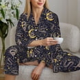 thumbnail image 6 of Daiia Snake Sleep for Women's Long-Sleeved Pajama Set – Soft & Comfortable Sleepwear Button-Up Pajamas Cozy Lounge Wear-Large, 6 of 7
