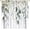Eucalyptus-4, variant on 2 Pack Grey Botanical Valances for Windows, Weeping Eucalyptus Leaves Watercolor Kitchen Valance Light Filtering Rod Pocket Short Curtains for Kitchen Bathroom, 54"x18"