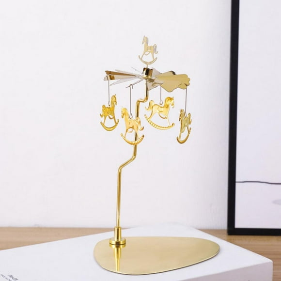 Rotating Candle Holder, Metal Rotating Flying Angel Tea Light Candle Holder, Romantic Scandinavian Design Candle Holder Decoration Wedding Party Christmas Holiday Home Decor