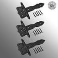 thumbnail image 4 of Renovators Supply Black Wrought Iron Strap Hinges Rustproof 5 in. Set of 3, 4 of 5