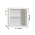 thumbnail image 3 of Leodye Clear Hobby Display Case for Figures, Wall Mounted Acrylic Storage Box, Dust Proof Display Cabinet Organizer for Plush Toys Action Figure Collectibles, 3 of 6