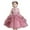 Pink, variant on LWavelet Kids Girls Flower Vintage Lace Princess Long Dress Tulle Pageant Formal Party Wedding Floor Dance Evening Gown