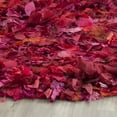 thumbnail image 6 of SAFAVIEH Rio Cassandra Confetti Polyester Shag Area Rug, Fuchsia/Multi, 4' x 4' Round, 6 of 7