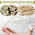 thumbnail image 3 of 300 Pcs 8 Inch Large Cotton Swabs with Bamboo Handle Oversized Extra Long Cotton, 3 of 5