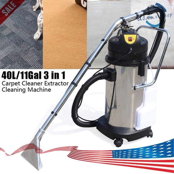 Commercial 40L 3-in-1 Carpet Cleaner, 1034W Extractor & Vacuum for Deep Cleaning