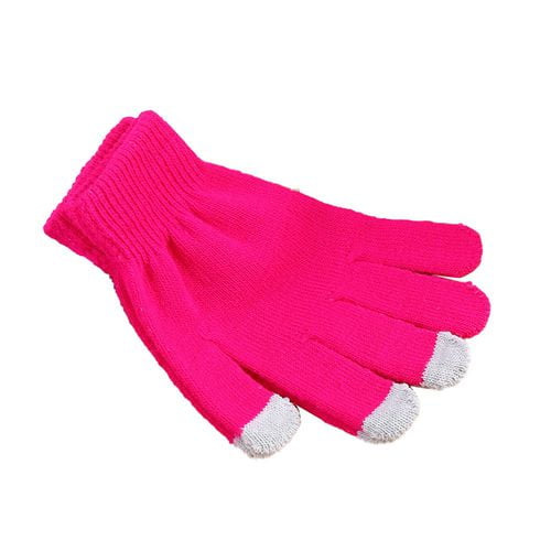 Magic Gloves Knit Stretch Winter Warm Unisex Mens Womens Plain Adult One Size 