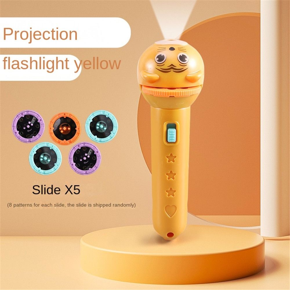 Hot Slide Projector Cartoon Light Up Torch Lamp Toy Early Education Toy