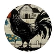 thumbnail image 4 of Orinice Rooster Round Table Cover Stain Resistant Washable Indoor Outdoor Tablecloth Kitchen Dining Wedding Parties 100% Polyester Fiber 46-50, 4 of 8