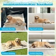 thumbnail image 3 of TOPCHANCES Car Rear Row Seat Cushion Cover Mat, Universal Car Back Seat Protector Pad for Dogs Pets, 24.8*54 inch (Light Brown), 3 of 9