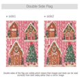 thumbnail image 4 of Yayeee Garden Flag 12"x18" Double Sided Outdoor Yard Lawn Holiday Decorations, Brown Gingerbread Houses, 4 of 6