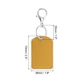 thumbnail image 2 of Uxcell Leather Key Fob, 4 Pack PU Leather Key Fob with Key Rings for ID Key Cards, Yellow, 2 of 6