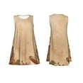 thumbnail image 3 of Bixox Engraved Coffee On Kraft Paper Print Women's Sleeveless A-Line Dress with Pockets, Casual Knee-Length Tank Dress for Summer-Large, 3 of 7