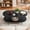 Black Grain, variant on HOYOA Coffee Table, Oval Coffee Table, Modern Wood Oval Coffee Table for Indoor Living Room,Wood Grain