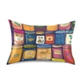 thumbnail image 7 of Yayeee Pillowcase Standard Size Set of 2 Satin Wrinkle Resistant Pillow Case, Blue Jam, 7 of 7