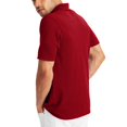 thumbnail image 3 of Hanes Polo Piqué FreshIQ X-Temp pour Hommes, 3TG, Rouge Foncé, 3 of 3