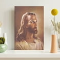 thumbnail image 3 of ADALE Head Portrait of Christ Jesus Canvas Art Poster And Wall Art Picture Print Modern Family Bedroom Decor Posters Framed 24x20 Inch, 3 of 6