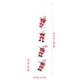 thumbnail image 2 of HONITANO 1 Set Mini Ladder Decor Santa Claus Doll Ornament for Friends and Families Novelty Christmas present, 2 of 7