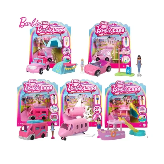 Barbie Mini Barbie Land Collectible Playsets With 1.5-Inch Doll And Interactive Play Areas