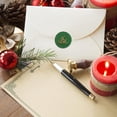 thumbnail image 3 of Merry Christmas Wax Seal Stamp Christmas Tree Sealing Stamp 30mm/1.18inch Removable Brass Head Sealing Stamp with Wooden Handle Invitations Greeting Cards Wrap, 3 of 9
