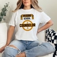 thumbnail image 2 of Future School Counselor Merch Idea, White Comfort Colors T-Shirt, Small, 2 of 3
