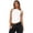 White, variant on S-XL Women's Irregular Shoulder Vest Tie Tank Trendy Summer Blouse