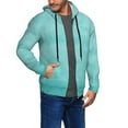 thumbnail image 2 of Honeii Blue And Turquoise Print Hoodies for Men, Pullover & Full Zip, Breathable Zip up Hoodie, Sweatshirt-X-Large, 2 of 5