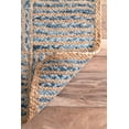 thumbnail image 5 of Indian Handloom Handmade hand Braided natural Jute and Denim Floor Area Rug, Floor Carpet Rugs, Yoga Mat Runner Rug, 5 of 5
