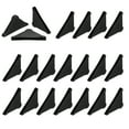 thumbnail image 1 of Uxcell 60Pcs Triangle Glass Corner Protector, 0.16 Inch Plastic Glass Table Corner Protector Transport Corner Guard for Glass, Ceramics, Wood, and Steel(Rounded Corner, Black), 1 of 6